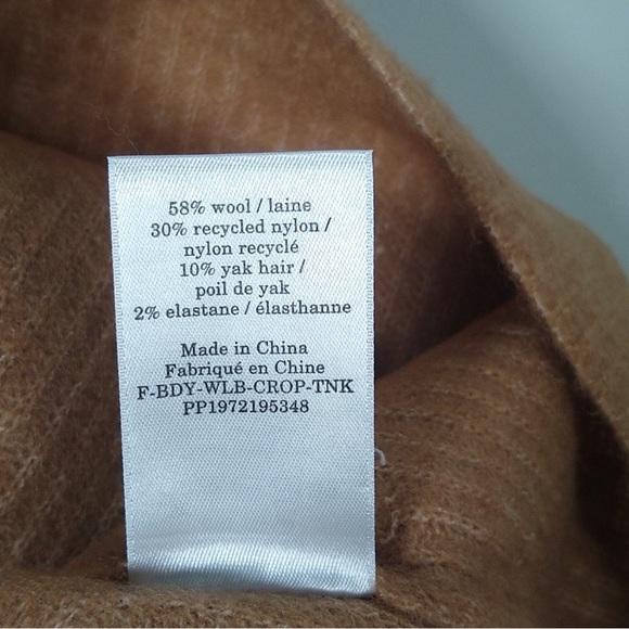 NWT Everlane The Cozy Stretch Tank Camel balletcore - Picture 9 of 12